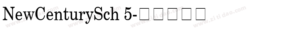 NewCenturySch 5字体转换